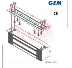 GEM Gianni Manyetik Kilit - Standart - EM 10010ST