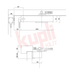 Briton Elektromanyetik Kapı Kapatıcı - Max. 1250 mm 100 kg - EN 5 - 9965